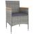 Set mobilier grădină, 5 piese, gri, poliratan și lemn acacia GartenMobel Dekor