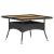 Set mobilier grădină, 5 piese, negru, poliratan și lemn acacia GartenMobel Dekor
