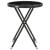 Set mobilier bistro grădină 3 piese, negru, poliratan și sticlă GartenMobel Dekor