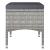 Set mobilier de grădină, 3 piese, gri, poliratan și sticlă GartenMobel Dekor
