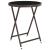 Set mobilier bistro, 3 piese, maro, poliratan/sticlă securizată GartenMobel Dekor