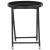 Set mobilier bistro grădină 5 piese, negru, poliratan și sticlă GartenMobel Dekor