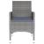 Set mobilier de grădină, 3 piese, gri, poliratan GartenMobel Dekor