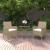 Set mobilier de grădină, 3 piese, bej, poliratan GartenMobel Dekor