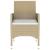 Set mobilier de grădină, 3 piese, bej, poliratan GartenMobel Dekor