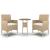 Set mobilier de grădină, 3 piese, bej, poliratan GartenMobel Dekor