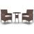 Set mobilier de grădină, 3 piese, maro, poliratan GartenMobel Dekor
