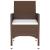 Set mobilier de grădină, 3 piese, maro, poliratan GartenMobel Dekor