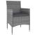 Set mobilier de grădină, 5 piese, gri, poliratan GartenMobel Dekor
