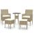 Set mobilier de grădină, 5 piese, bej, poliratan GartenMobel Dekor
