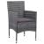 Set mobilier de grădină, 3 piese, gri, poliratan GartenMobel Dekor
