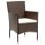 Set mobilier de grădină, 3 piese, maro, poliratan GartenMobel Dekor