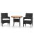 Set mobilier de grădină, 3 piese, poliratan GartenMobel Dekor