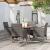 Set mobilier de grădină, 5 piese, gri, poliratan GartenMobel Dekor