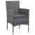 Set mobilier de grădină, 5 piese, gri, poliratan GartenMobel Dekor