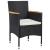 Set mobilier de grădină, 5 piese, negru, poliratan GartenMobel Dekor