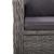 Set mobilier grădină, 5 piese, gri, poliratan, lemn acacia GartenMobel Dekor