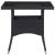 Set mobilier grădină, 3 piese, negru, poliratan și sticlă GartenMobel Dekor