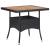 Set mobilier grădină, 3 piese, negru, poliratan și lemn acacia GartenMobel Dekor