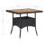 Set mobilier grădină, 5 piese, negru, poliratan și lemn acacia GartenMobel Dekor