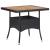 Set mobilier grădină, 5 piese, negru, poliratan și lemn acacia GartenMobel Dekor