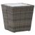 Set mobilier grădină, 3 piese, gri, poliratan și sticlă GartenMobel Dekor