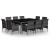 Set mobilier de grădină, 11 piese, gri, poliratan GartenMobel Dekor