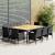 Set mobilier de grădină, 11 piese, gri, poliratan GartenMobel Dekor