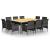 Set mobilier de grădină, 11 piese, gri, poliratan GartenMobel Dekor