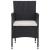 Set mobilier de grădină, 5 piese, negru, poliratan GartenMobel Dekor