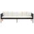 Set mobilier de grădină cu perne, 3 piese, negru, poliratan GartenMobel Dekor