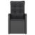 Set mobilier de exterior cu perne, 7 piese, negru, poliratan GartenMobel Dekor
