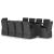 Set mobilier de exterior cu perne, 11 piese, negru, poliratan GartenMobel Dekor