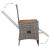 Set mobilier de grădină cu perne, 3 piese, gri, poliratan GartenMobel Dekor