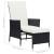 Set mobilier de grădină cu perne, 3 piese, negru, poliratan GartenMobel Dekor
