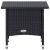 Set mobilier de grădină cu perne, 3 piese, negru, poliratan GartenMobel Dekor