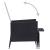 Set mobilier de grădină cu perne, 3 piese, negru, poliratan GartenMobel Dekor