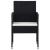 Set mobilier de grădină, 5 piese, negru, poliratan GartenMobel Dekor