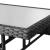 Set mobilier de grădină, 5 piese, negru, poliratan GartenMobel Dekor
