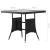 Set mobilier de grădină, 5 piese, negru, poliratan GartenMobel Dekor