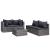Set mobilier de grădină cu perne, 8 piese, gri, poliratan GartenMobel Dekor