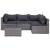 Set mobilier de grădină cu perne, 8 piese, gri, poliratan GartenMobel Dekor