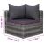 Set mobilier de grădină cu perne, 8 piese, gri, poliratan GartenMobel Dekor