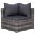 Set mobilier de grădină cu perne, 8 piese, gri, poliratan GartenMobel Dekor