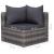 Set mobilier de grădină cu perne, 9 piese, gri, poliratan GartenMobel Dekor