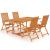 Set mobilier de grădină, 5 piese, lemn masiv de tec GartenMobel Dekor