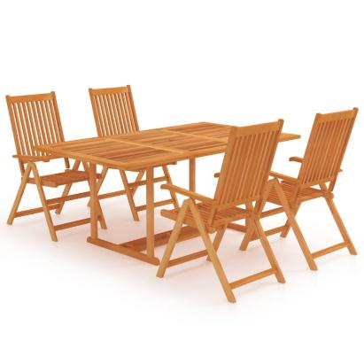 Set mobilier de grădină, 5 piese, lemn masiv de tec GartenMobel Dekor