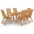 Set mobilier de grădină, 7 piese, lemn masiv de tec GartenMobel Dekor