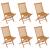 Set mobilier grădină, 7 piese, lemn masiv de tec GartenMobel Dekor