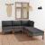 Set mobilier de grădină cu perne, 5 piese, gri, poliratan GartenMobel Dekor